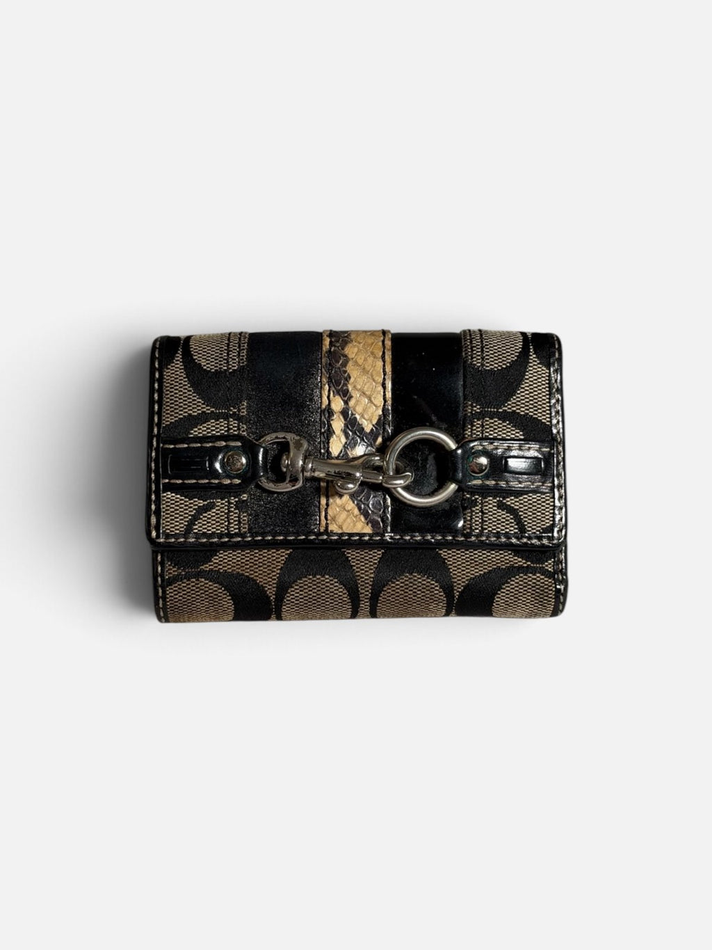 Coach portefeuille en toile Signature