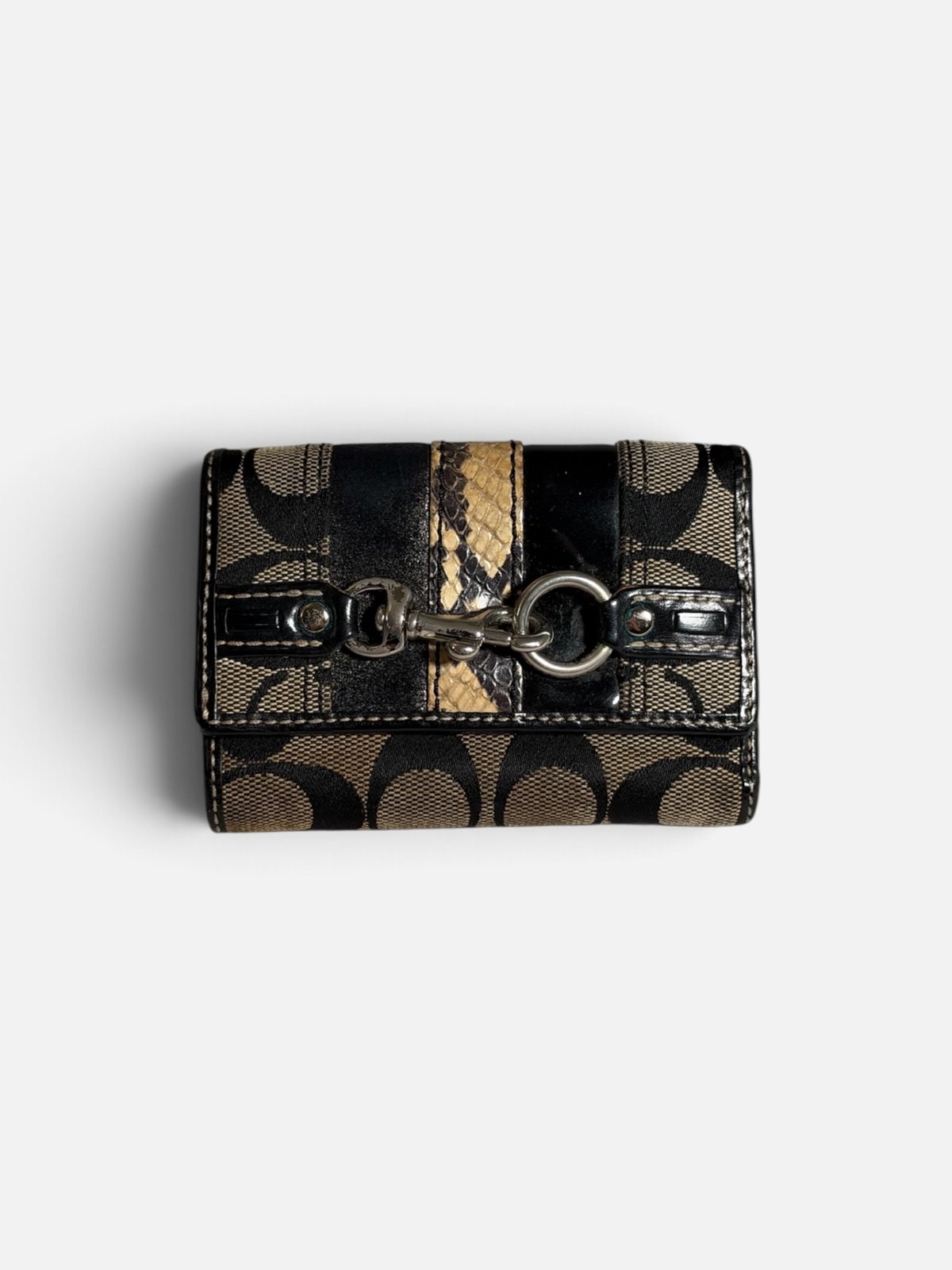 Coach portefeuille en toile Signature