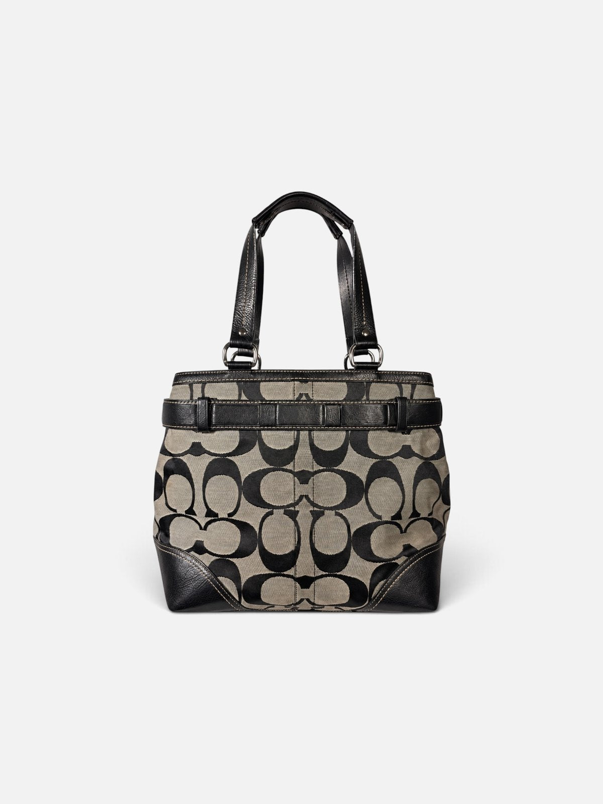 Coach tote vintage en toile Signature