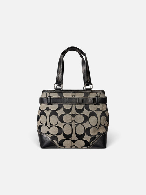 Coach tote vintage en toile Signature