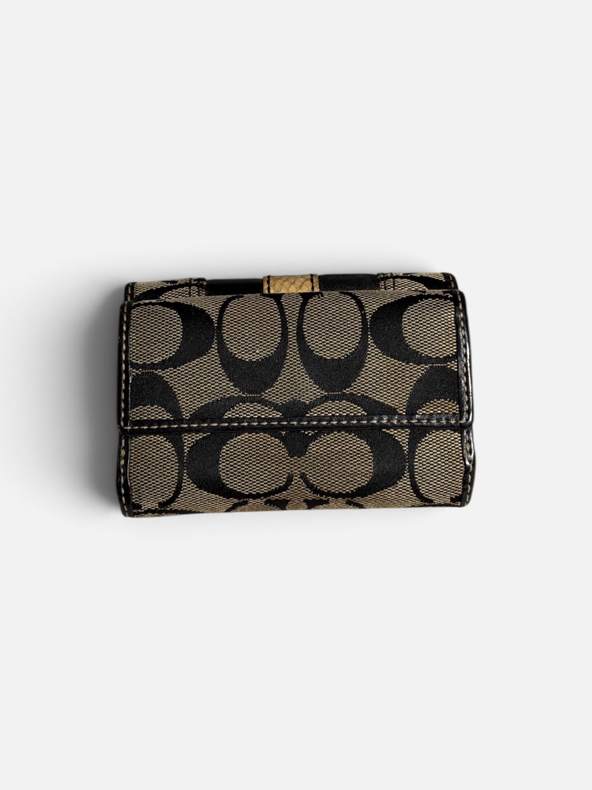 Coach portefeuille en toile Signature