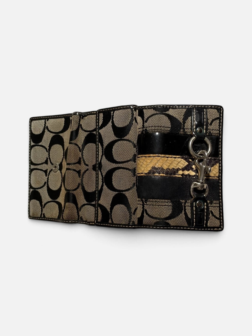 Coach portefeuille en toile Signature