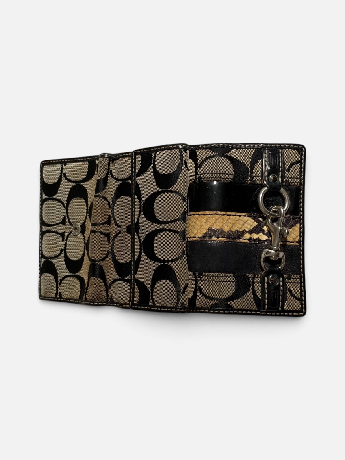 Coach portefeuille en toile Signature