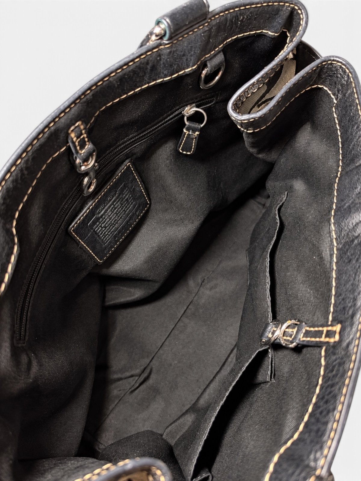 Coach tote vintage en toile Signature