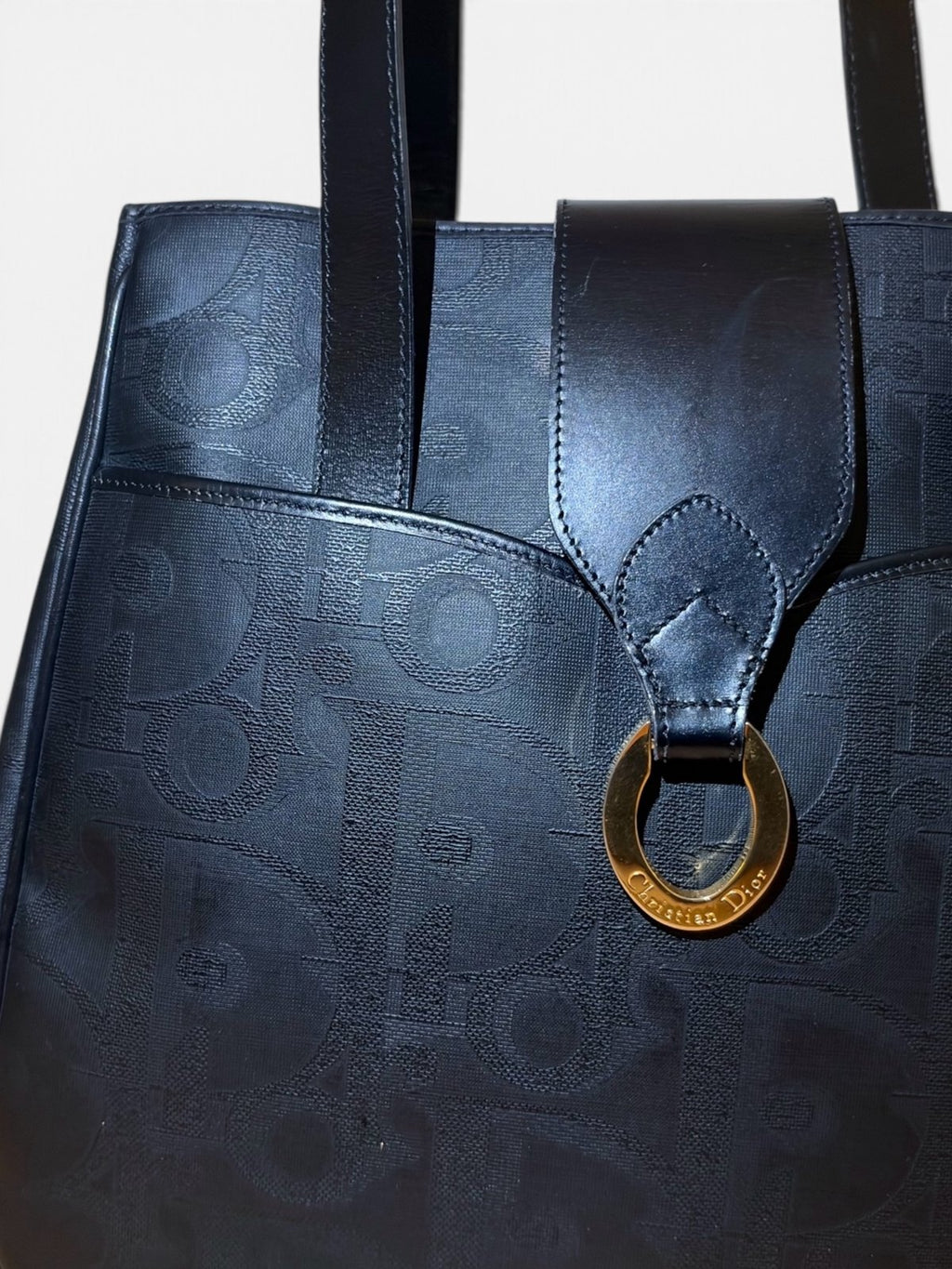 Christian Dior cabas en toile Oblique