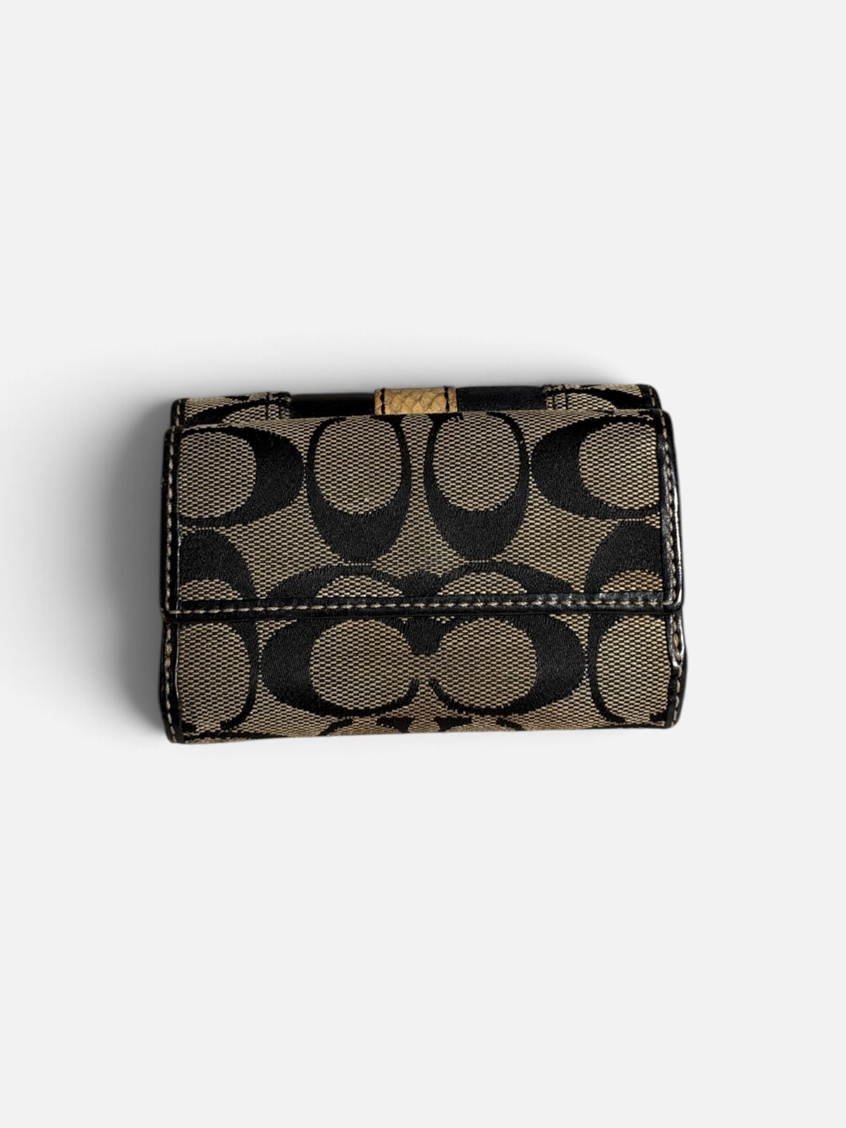 Coach portefeuille en toile Signature