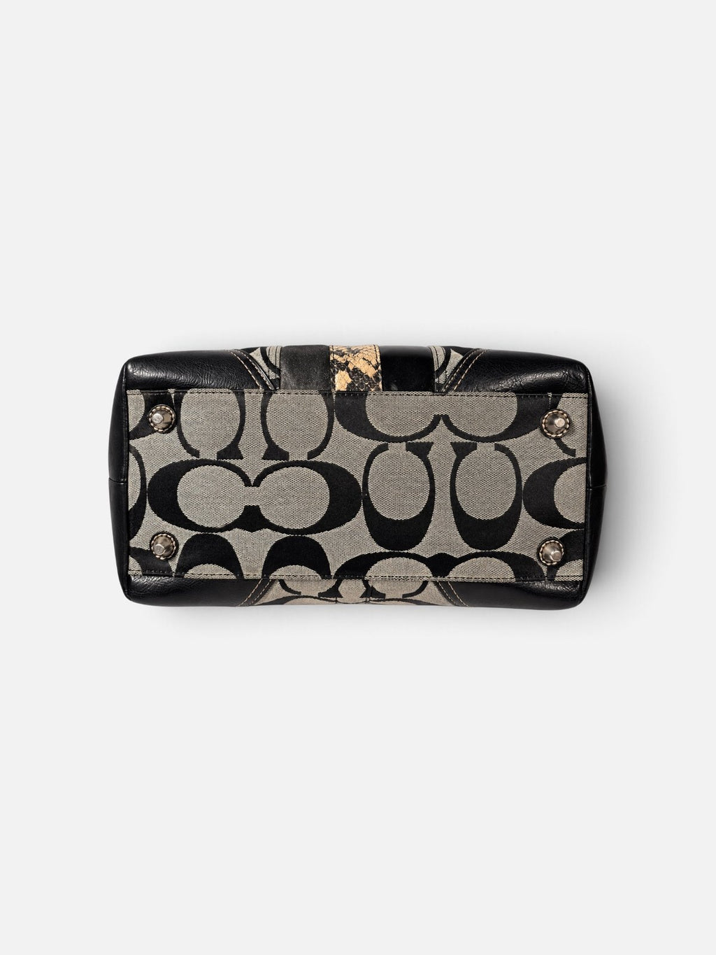 Coach tote vintage en toile Signature