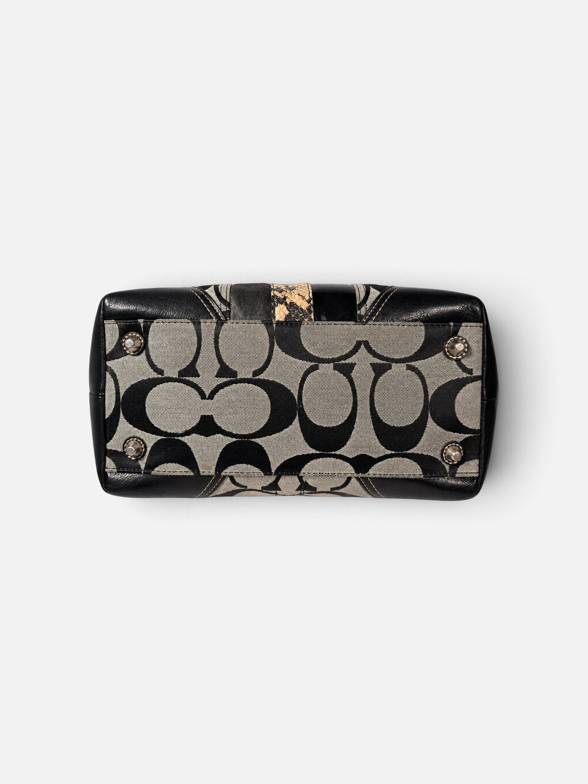 Coach tote vintage en toile Signature